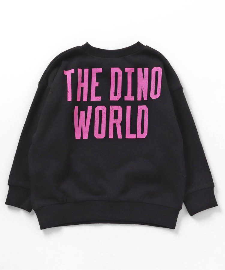 日本 BREEZE - 白堊紀公園純棉裏毛長袖上衣-黑