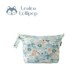 Loulou Lollipop - 可掛式防水雙層萬用收納包-動物拼圖
