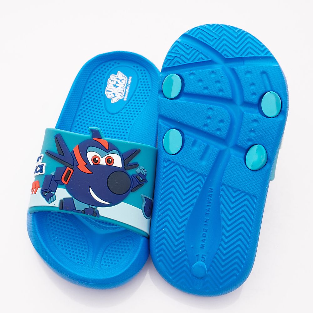 Super Wings - 卡通童鞋-超輕量拖鞋(中小童段)-藍