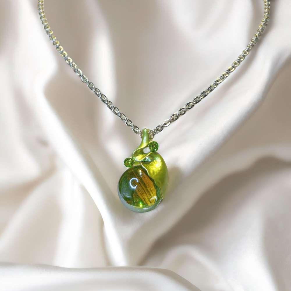 綠色水滴造型項鍊 (F SIZE)