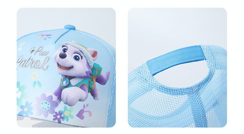 汪汪隊兒童棒球帽-珠珠+雪花-淺藍色