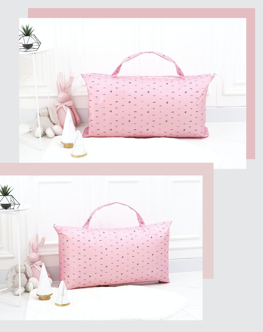 韓國 Coney Island - 加大版防水睡袋收納袋-粉紅森林 (81.5*42.5*11cm)