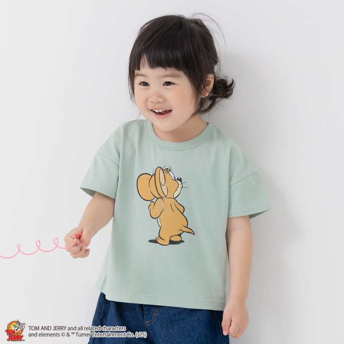 日本 Chil2 - 湯姆貓傑利鼠限定短袖上衣-Tuffy-白