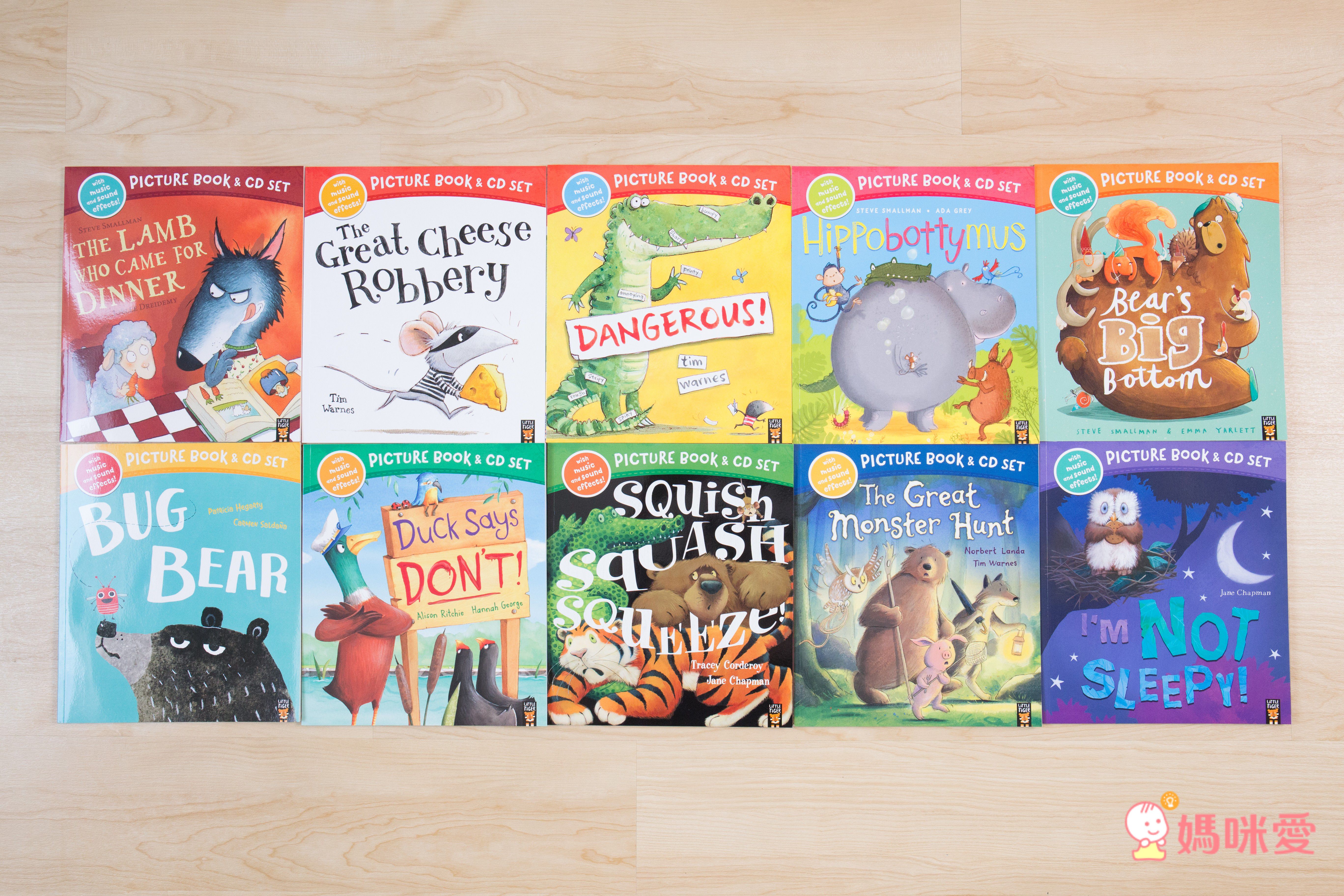 【最受歡迎的有聲英文書單】英文繪本10書＋10CD～大野狼熱銷缺貨款補貨到！