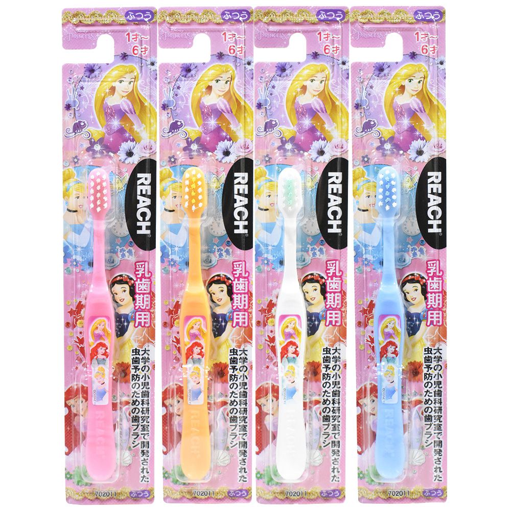 日本 REACH 麗奇 - 迪士尼公主幼兒牙刷單支入-1~6歲 (款式隨機)