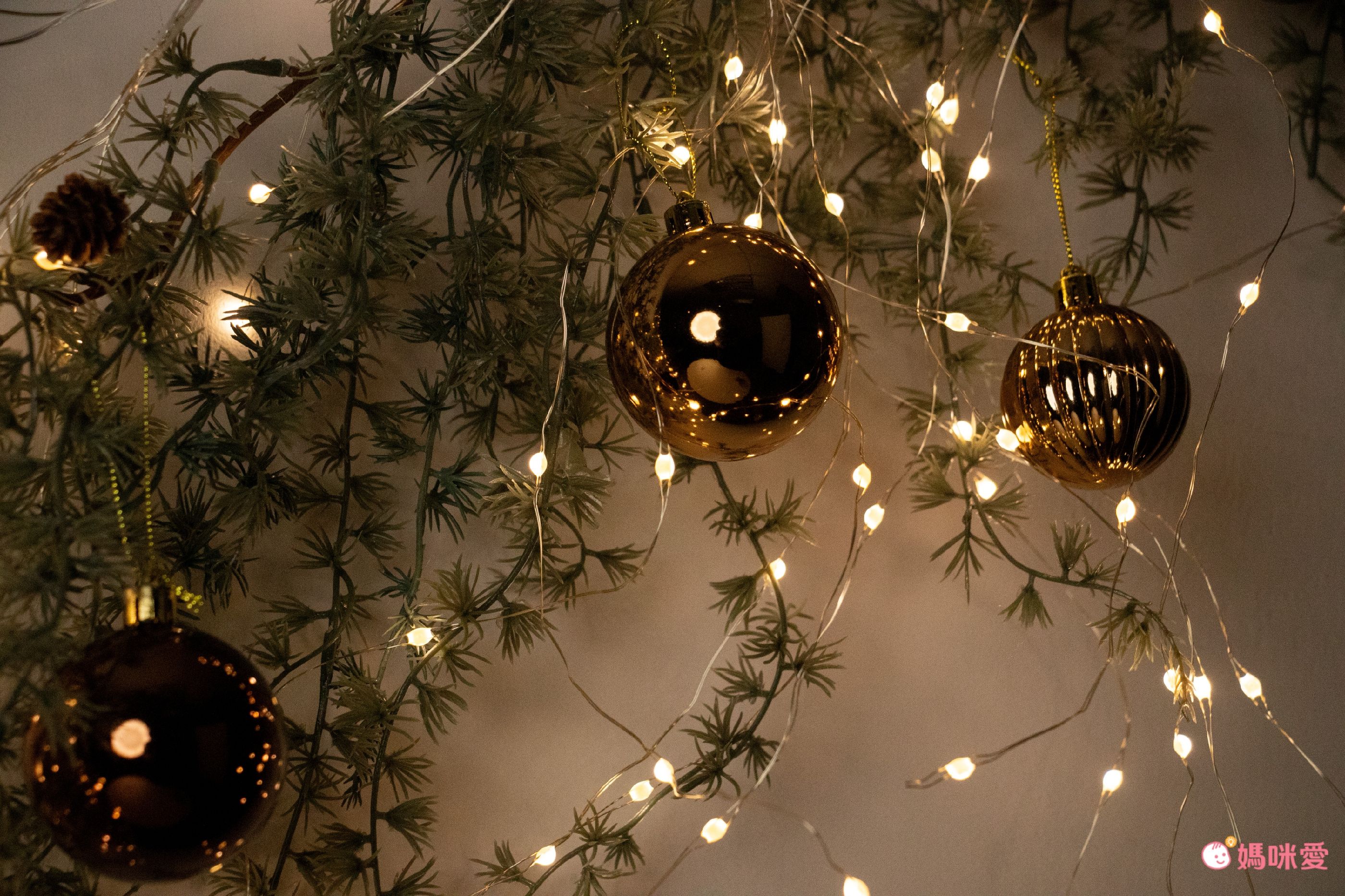 韓國 Bebe Deco - DIY聖誕樹/聖誕樹藤壁飾燈-銀白世界 (180cm)