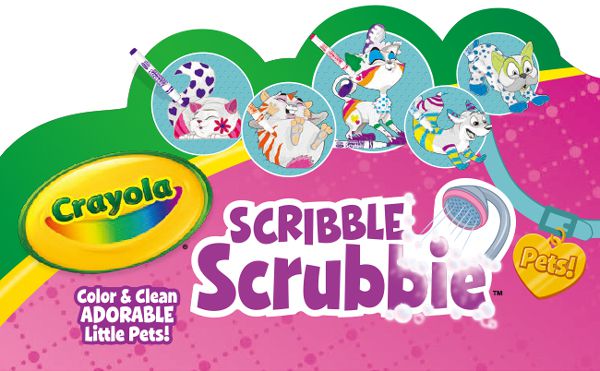 Crayola繪兒樂 - 彩繪百變毛小孩-汪喵聯盟-汪喵聯盟毛小孩公仔*2、超強可水洗細短桿彩色筆*3、毛刷*1