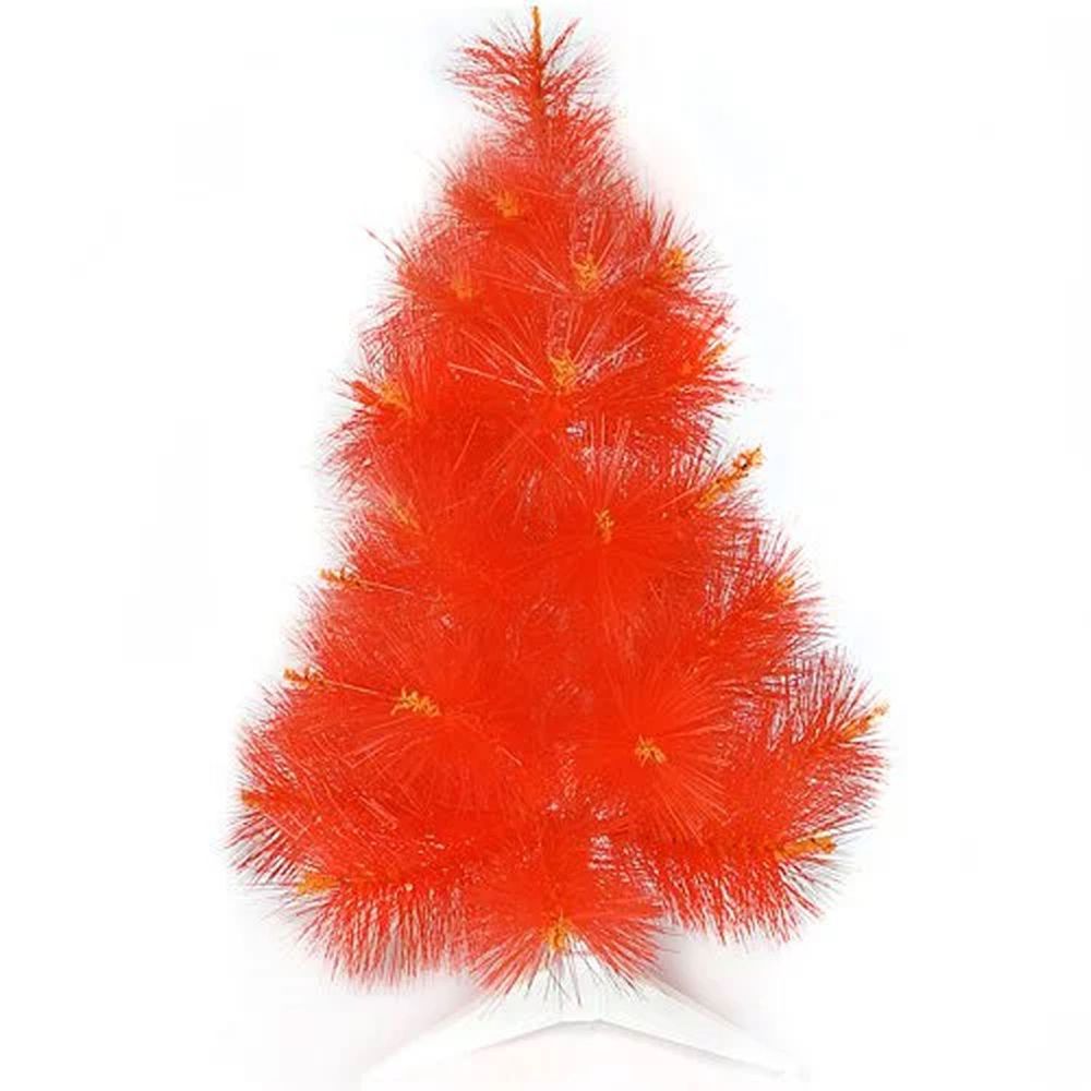 MODACore 摩達客 - 耶誕-台灣製2尺/2呎(60cm)特級紅色松針葉聖誕樹-裸樹(不含飾品不含燈)