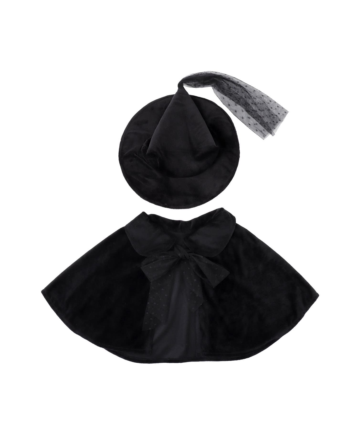 日本代購 - [限時搶購] 萬聖節小魔女套裝-黑 (90-100cm)