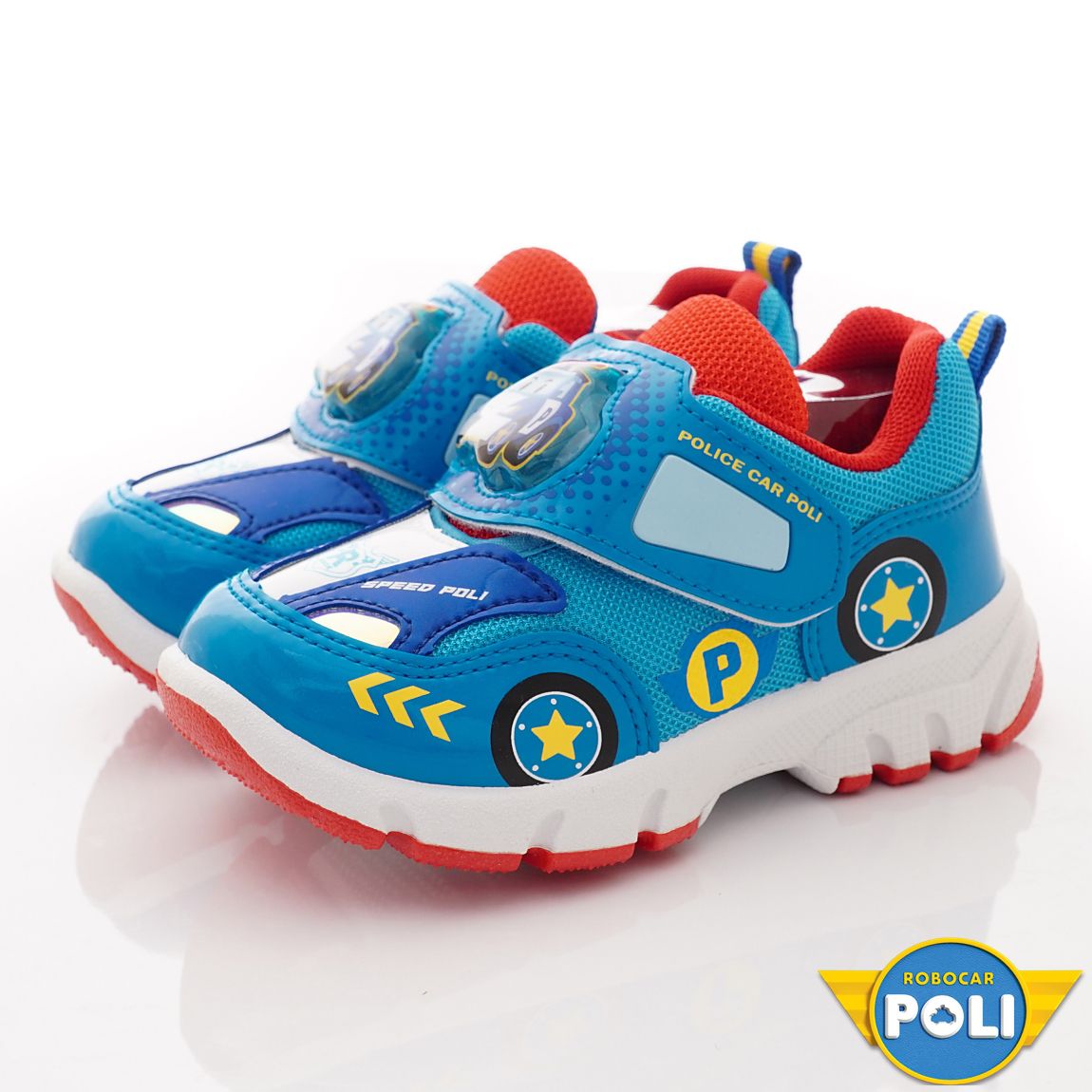 POLI 波力救援小英雄 - 台灣製電燈休閒運動款(中小童段)-運動鞋-藍