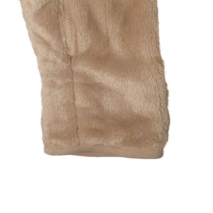 akachan honpo - 刷毛哈倫包屁衣-咖啡色