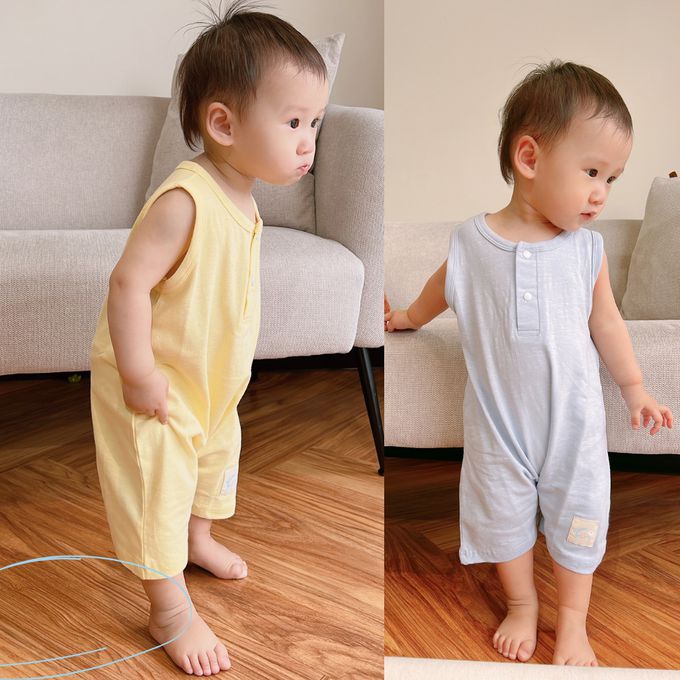 YOUrs - 棉甜無袖連身衣-桔梗紫