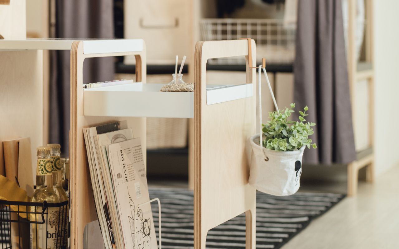 走走家具 - 兒童桌椅配件-磁鐵掛勾組-內斂橘 / 原木色