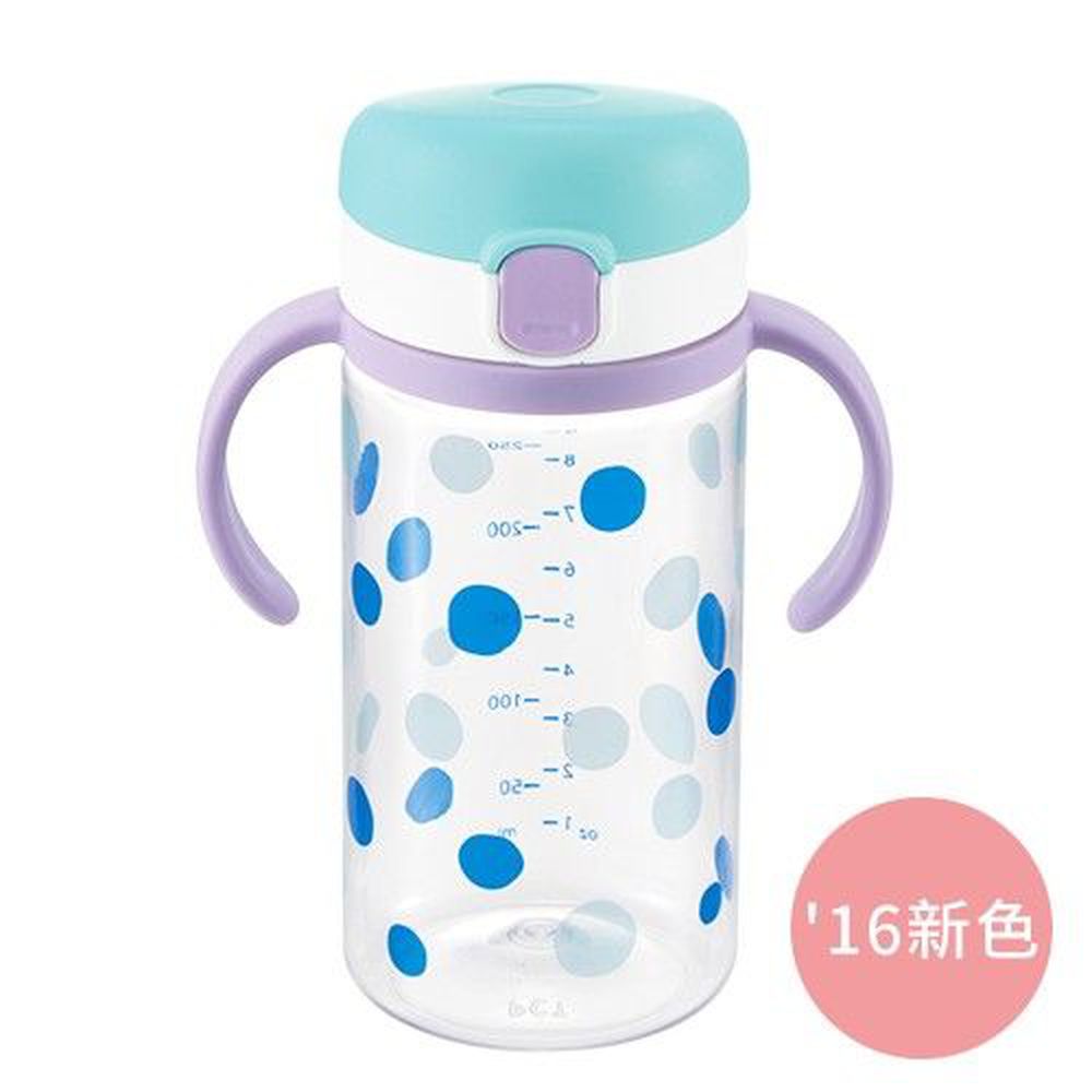 日本 Richell 利其爾 - 第三代 LC 兒童雙握把直飲杯兒童水壺-普普風-320ml
