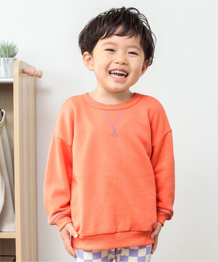 日本 BREEZE - 正反OK！圓領百搭長袖大學T-綠松石