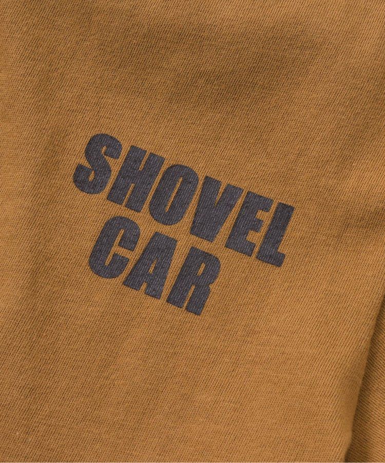 日本 apres les cours - 搶眼造型印花短袖上衣-挖土機-摩卡