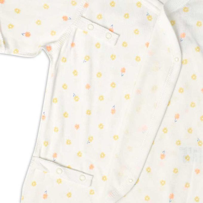 akachan honpo - 新生兒內衣10件組-滿版印花-橘色 (肚衣:50cm蝴蝶裝:50~60cm)