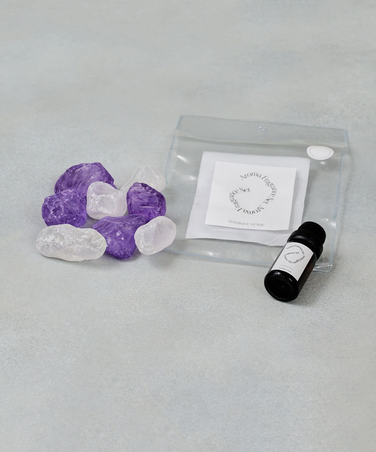 日本代購 - SHIMMER ROOM  療癒香氛開運能量擴香石-混色石-絢麗紫(甜橙麝香)