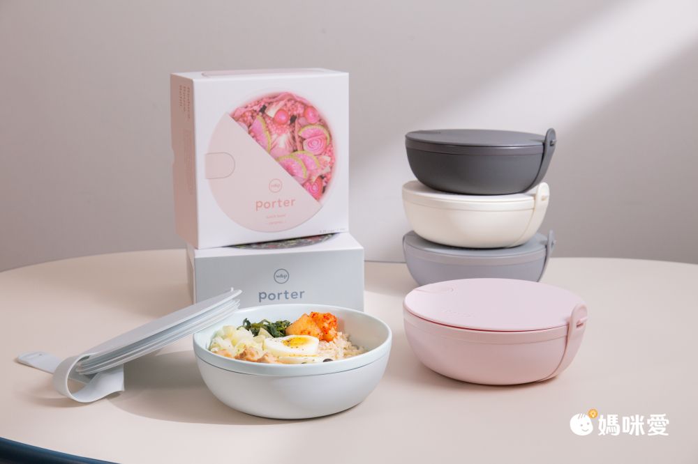 美國 W&P - 綁帶扣 陶瓷餐盒-奶油白-1L