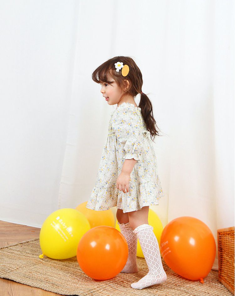 韓國 Babyblee - 雛菊花朵髮夾/髮飾4入組-芥末黃