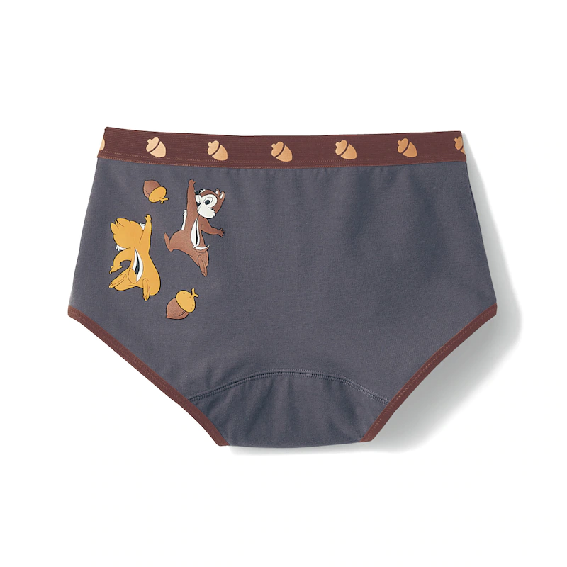 日本千趣會 - 迪士尼印花棉質內褲(媽媽)-米妮檸檬-藍綠