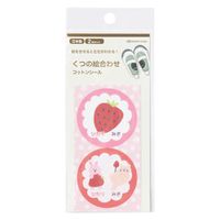 akachan honpo - 可分左右腳鞋用棉布貼紙-草莓