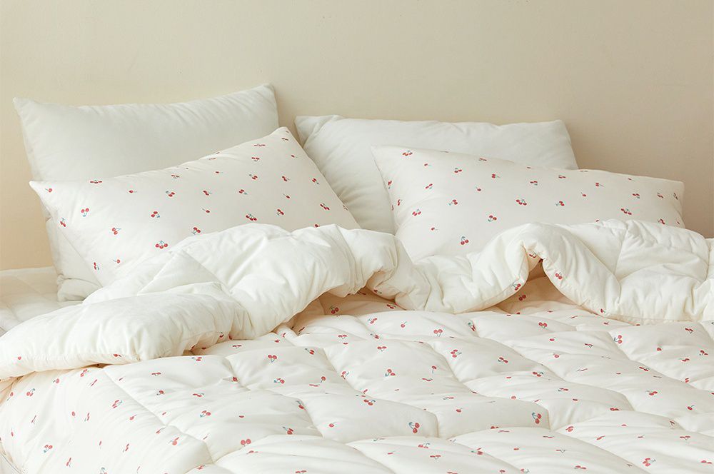 韓國 Maatila - 可水洗超細纖維棉花糖棉被-甜心櫻桃