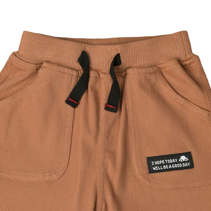 akachan honpo - 10分束口褲-淺卡其色