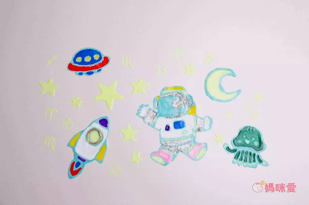 nunukids - 玩色系列- MIT無毒創意玻璃彩繪貼 - 18 大全套-盒裝