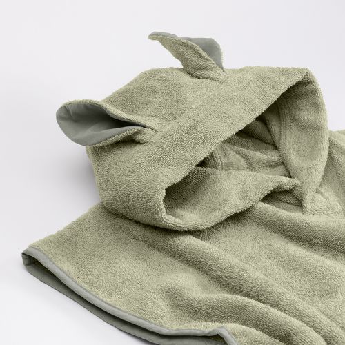 Poncho Towel Kangaroo 袋鼠斗篷浴巾-灰綠-單入