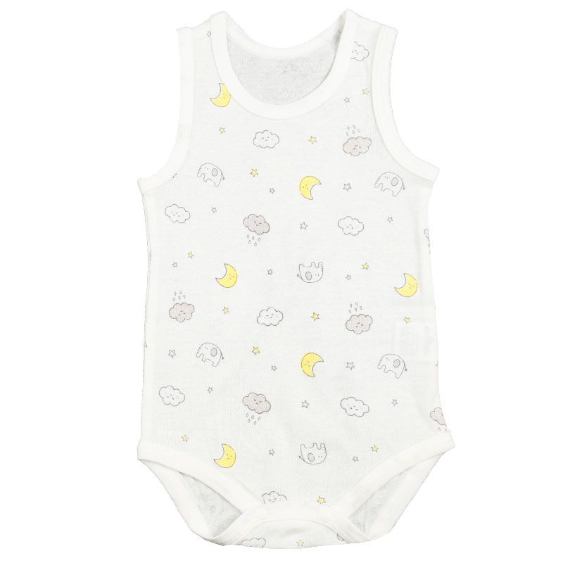 akachan honpo - 無袖速乾套頭式包屁衣2件組-灰色