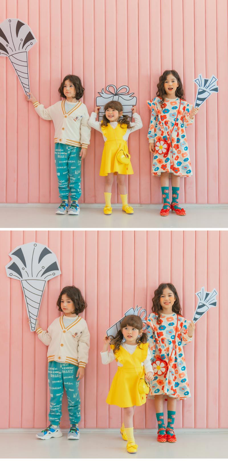 韓國 OZKIZ - (附包包)荷葉裝飾背心裙