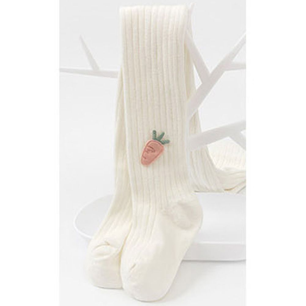 紅蘿蔔褲襪-白色