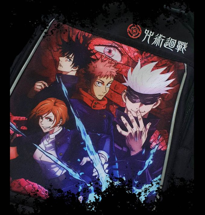 impact 怡寶 - 咒術迴戰成長型護脊書包-黑色(JK21-A4-83BK)|身高130cm以上適用