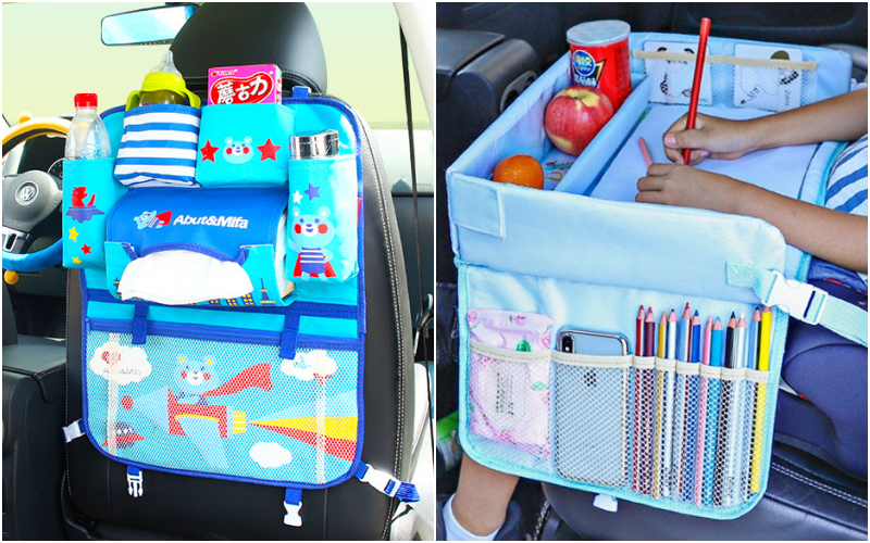 開車族必備！車內收納救星｜收納掛袋、防水摺疊桌