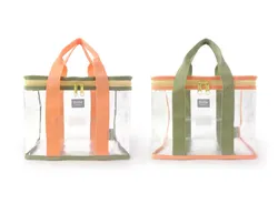 香港百寶袋王 Bagtory HK - HELLO Boxy 今天午餐自己袋-2入1組-抹茶拿鐵x橘橙-27*13*19cm