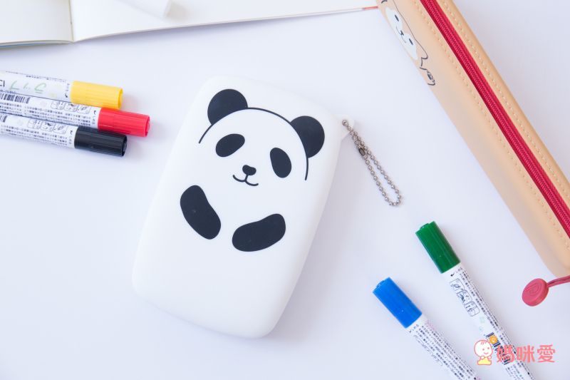 日本文具 LIHIT - 方形收納包/收納袋(磁吸開口)-灰貓 (9.1x2.9x14.1cm)