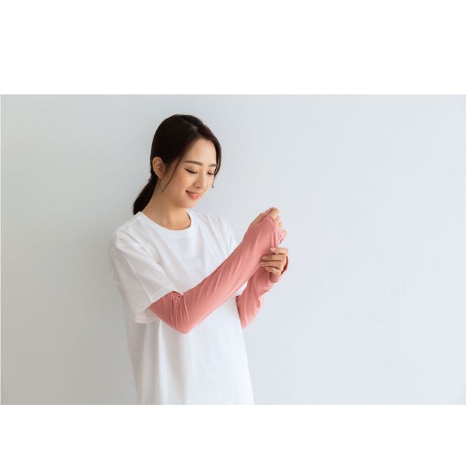 貝柔 Peilou - 冰感沁涼防曬袖套-黑色