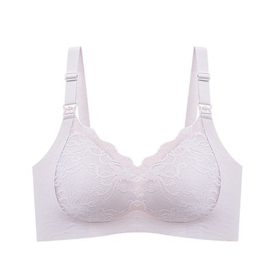 JoyNa - 水滴杯型提拉內衣 哺乳內衣 無鋼圈內衣-糖果紫