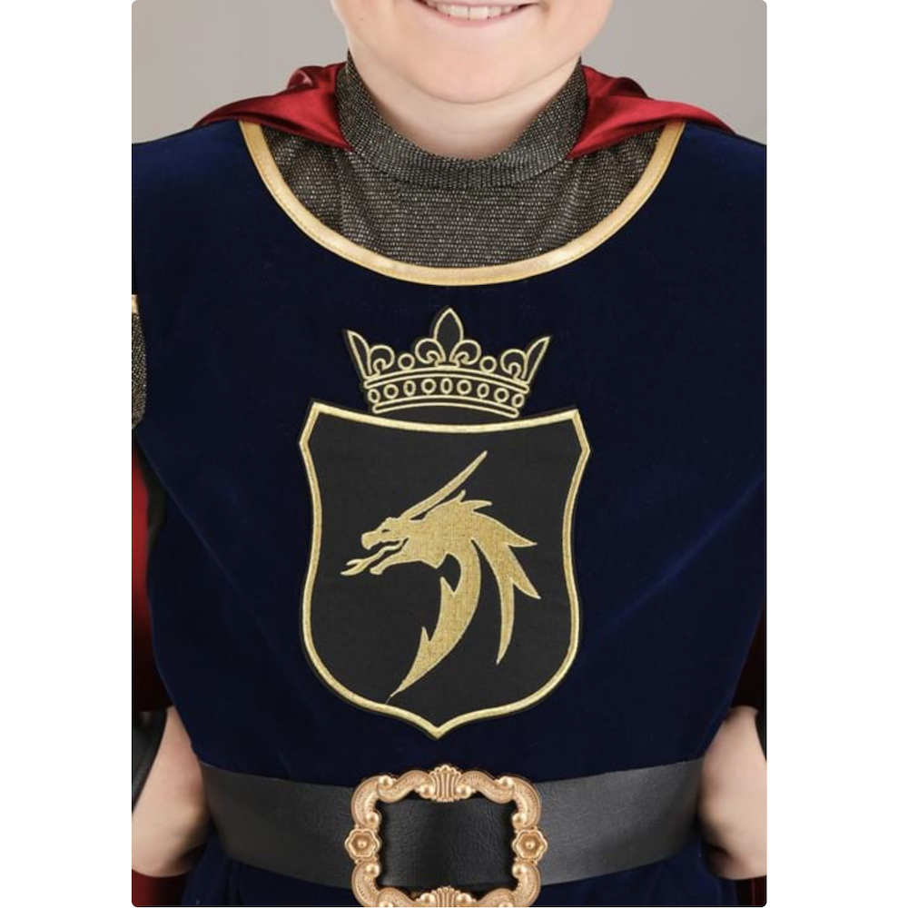 中古世紀武士造型服飾套裝組-上衣連披風+褲子連靴套
