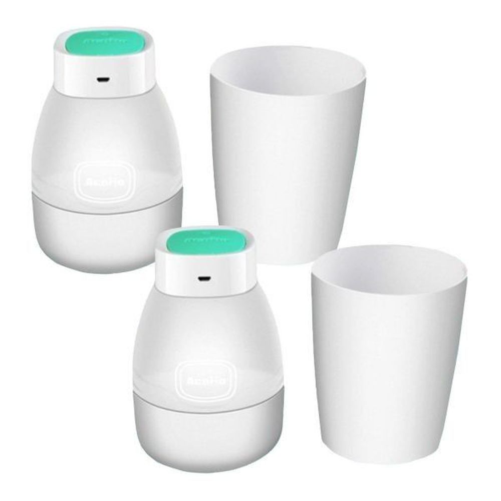 AcoMo - PS II USB 紫外線 6 分鐘殺菌可攜式消毒器-超值 2 入組-Tiffany/蒂芙尼綠