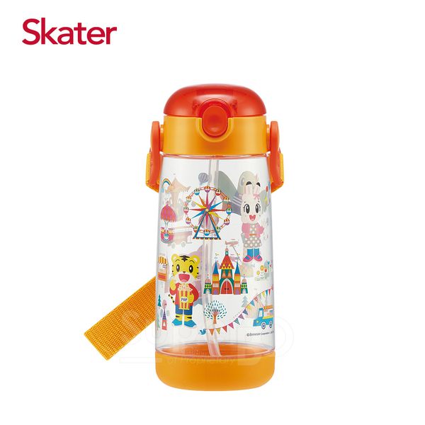 日本 SKATER - 兒童PET吸管水壺(480ml)-巧虎