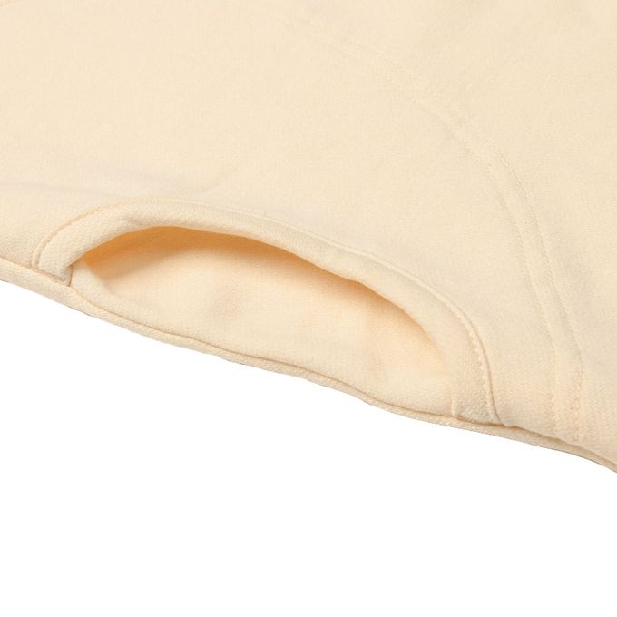 akachan honpo - 長袖彈性洋裝-防止裙擺上翻設計-象牙白色 (M~L)