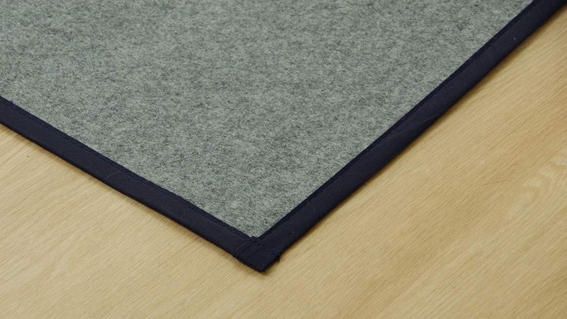 日本池彥 - 藺草編抗菌除臭濕度調節 地毯/地墊-撞色線條-深綠色系 (176x176cm)