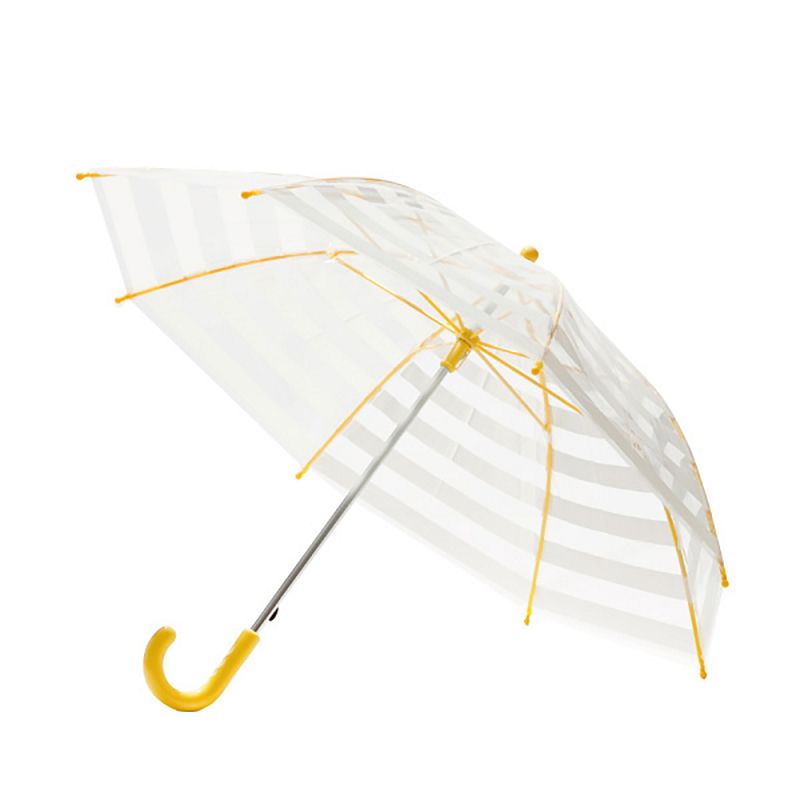 日本Caetla - Evereon 可替換式環保兒童傘-簡約條紋-黃色 (45cm)