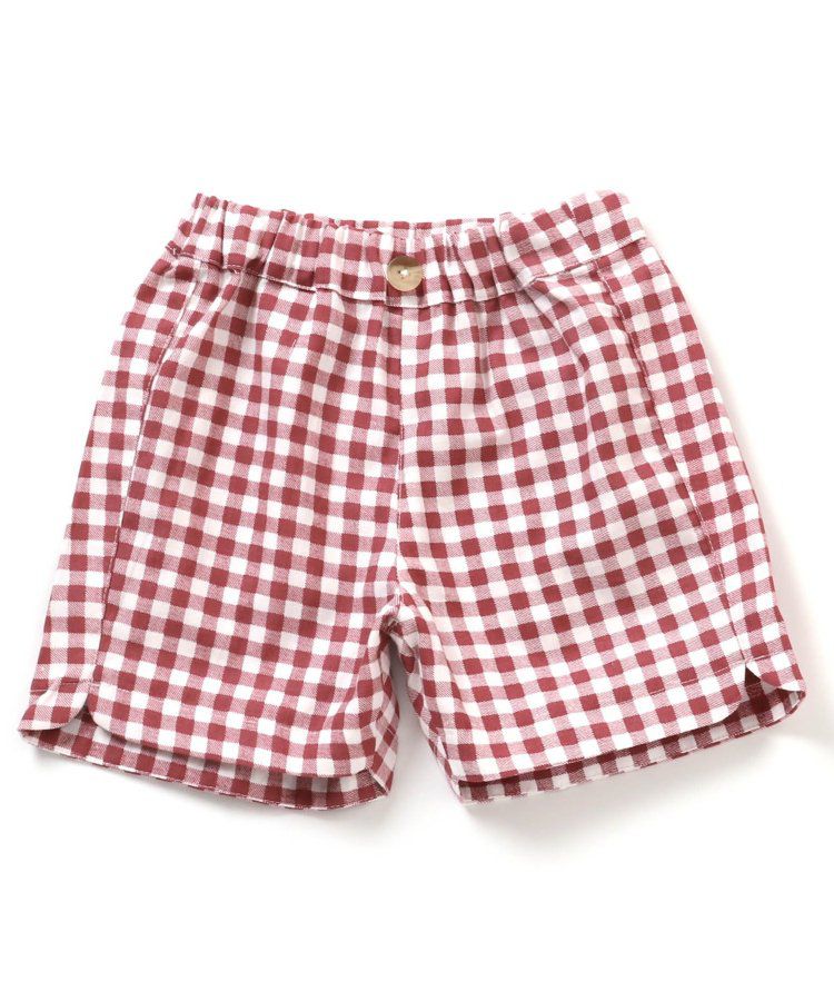 日本 apres les cours - 滿版印花夏天短褲(4分丈)-小花-水藍