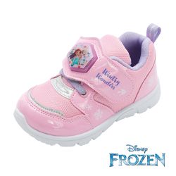迪士尼Disney - 冰雪奇緣 童鞋 電燈運動鞋 FOKX51603-柔軟舒適鞋墊，排汗透氣網布-粉紅-(中大童段)