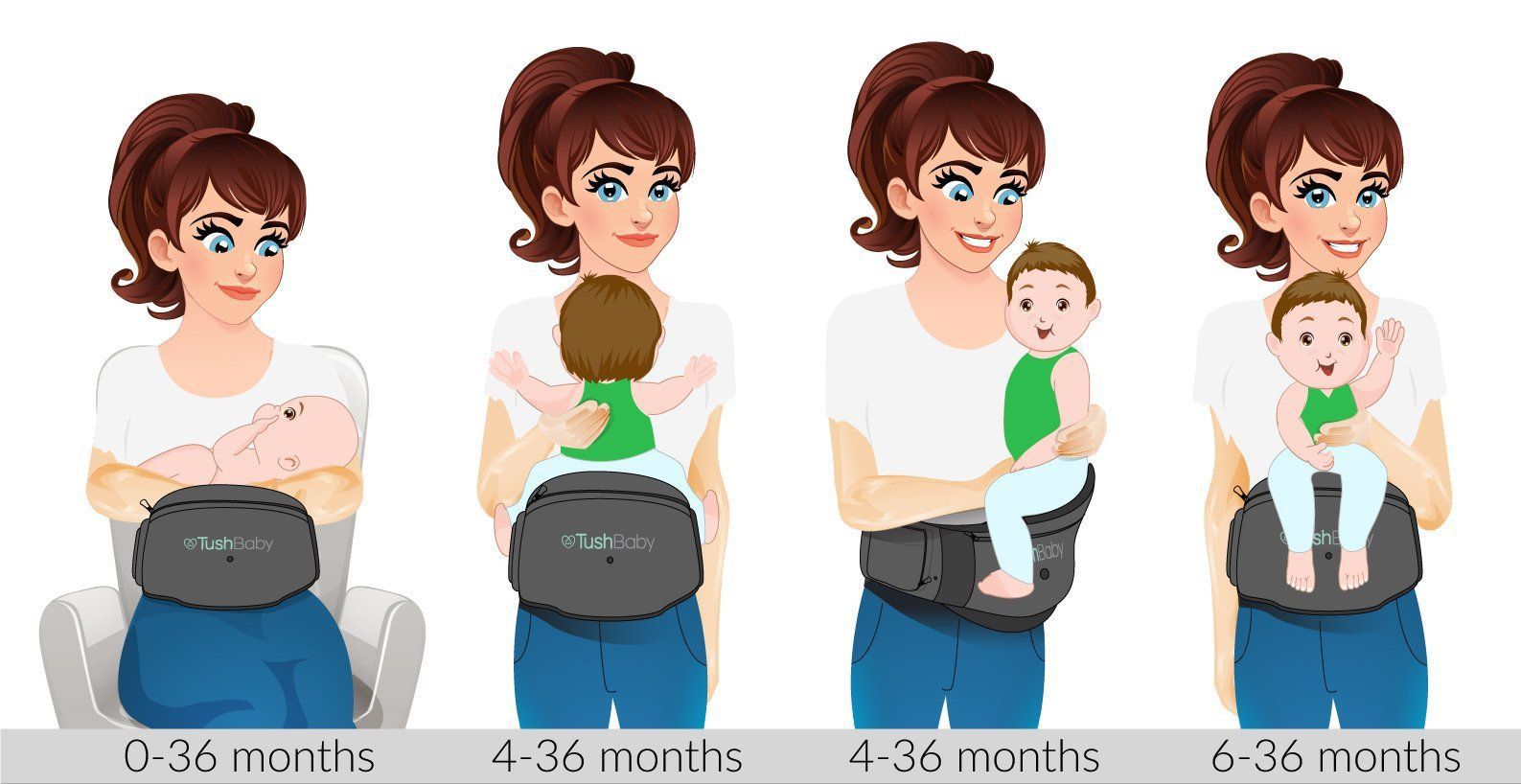 美國Tushbaby - 精品腰凳包-純素皮革_金 (19*10*9.5cm(+/-5%))