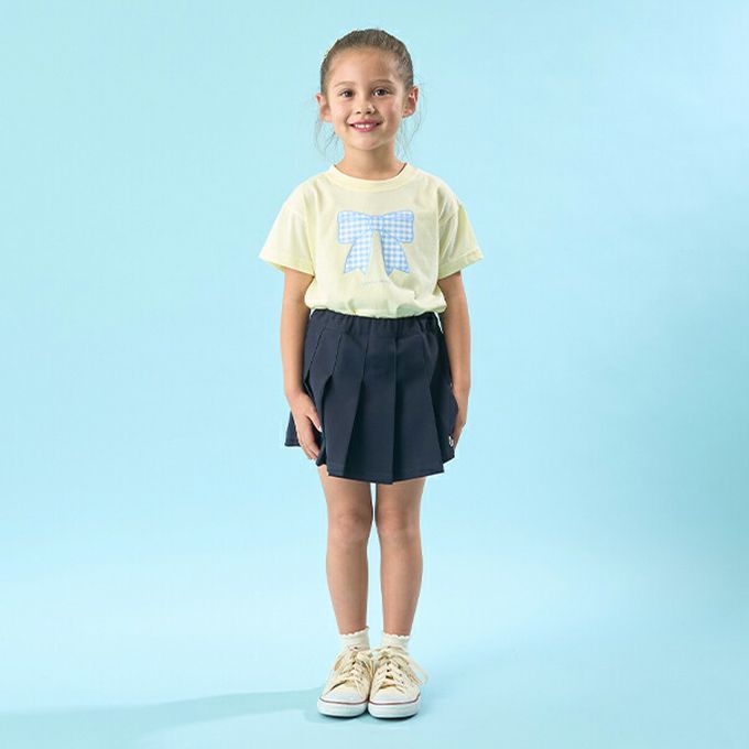 日本 Lycee mine - 純棉百搭印花短袖上衣-兔子玩偶-米白