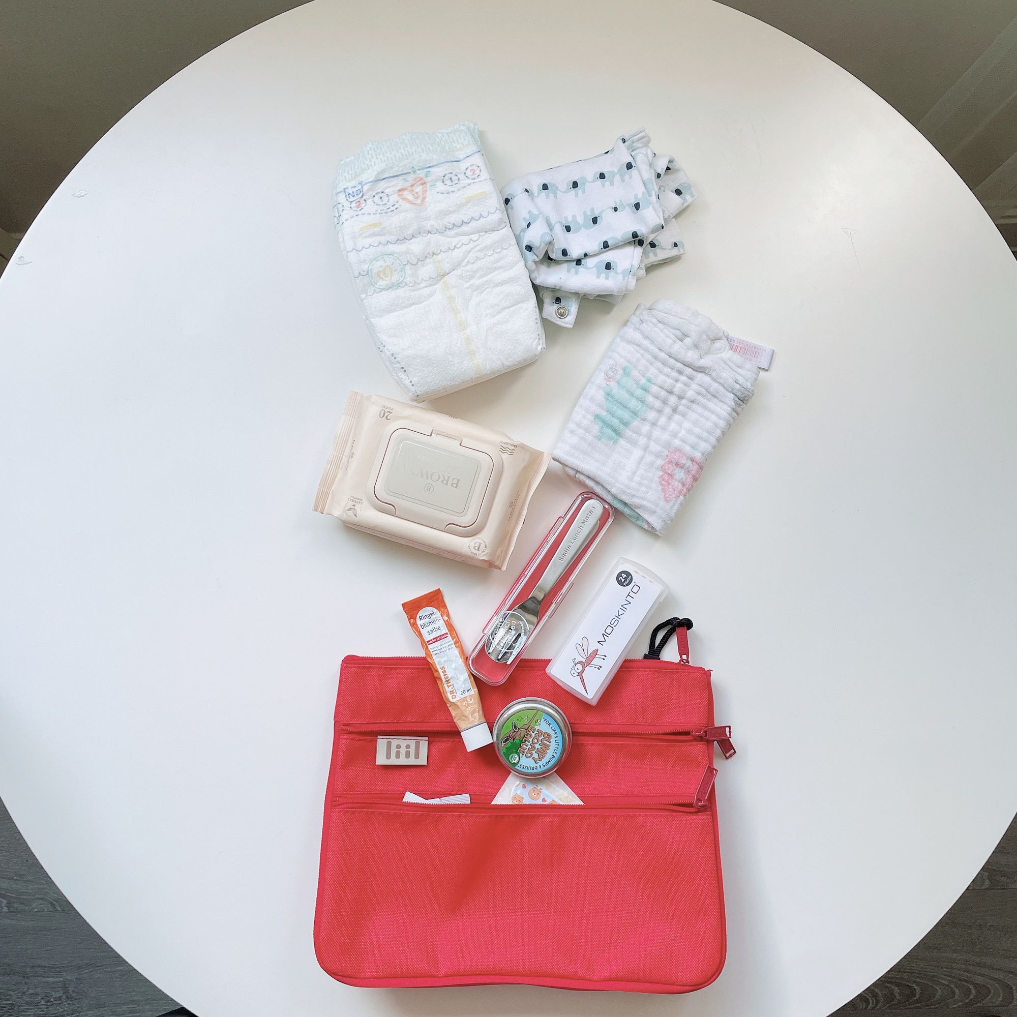 理理 liil - 紋理三拉鏈收納文件袋-風鈴藍 (M-250x190x45mm)